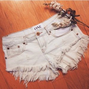 One Teaspoon Bonitas Denim Shorts
